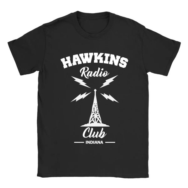hawkins radio club mens t-shirt - stranger things present gift birthday top, White;black
hawkins radio club mens t-shirt - stranger things present gift birthday top, White;black