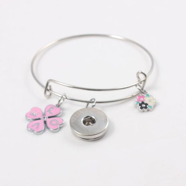 bangle wholesale diy jewelry love clover enamel charm adjustable 18mm snap button wire bracele&bangle for gift, Black
bangle wholesale diy jewelry love clover enamel charm adjustable 18mm snap button wire bracele&bangle for gift, Black
