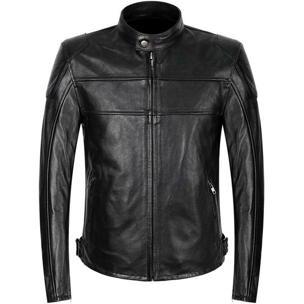 men's jackets leather motorcycle mens 100% cowhide genuine biker coat with protective gear pockets, Black;brown
men's jackets leather motorcycle mens 100% cowhide genuine biker coat with protective gear pockets, Black;brown
