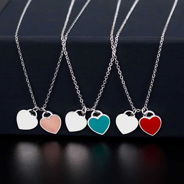 designer necklace women's double heart , 925 sterling silver pendant used for wedding engagement fashion jewelry
designer necklace women's double heart , 925 sterling silver pendant used for wedding engagement fashion jewelry