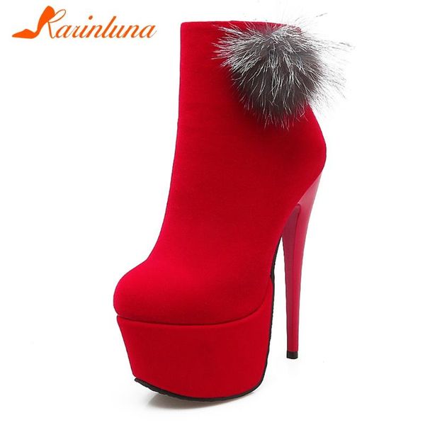 boots karin ladies thin high heels elegant flock platform ankle women party super shoes woman, Black
boots karin ladies thin high heels elegant flock platform ankle women party super shoes woman, Black
