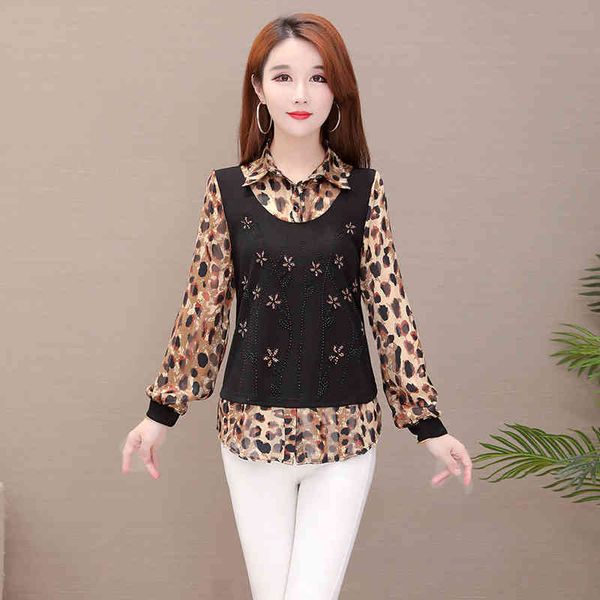 elegante blusas mujer de moda plus size stitching fake two-piece shirt leopard print middle-aged elderly 301b 210420, White
elegante blusas mujer de moda plus size stitching fake two-piece shirt leopard print middle-aged elderly 301b 210420, White