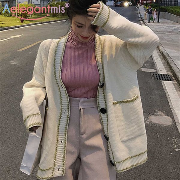 aelegantmis v neck color block sweater cardigan single breasted women jacket female loose knit streetwear 210607, White
aelegantmis v neck color block sweater cardigan single breasted women jacket female loose knit streetwear 210607, White