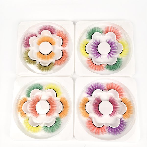 4 pair colored mink eyelashes fluffy messy 3d false eyelash dramatic long natural lash makeup fake lashes pestanas postizas
4 pair colored mink eyelashes fluffy messy 3d false eyelash dramatic long natural lash makeup fake lashes pestanas postizas