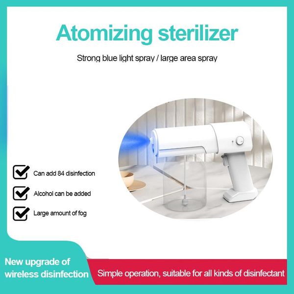 watering equipments electric sanitizer sprayer blue light rechargeable nano steam water spray gun home disinfection machine atomizer
watering equipments electric sanitizer sprayer blue light rechargeable nano steam water spray gun home disinfection machine atomizer