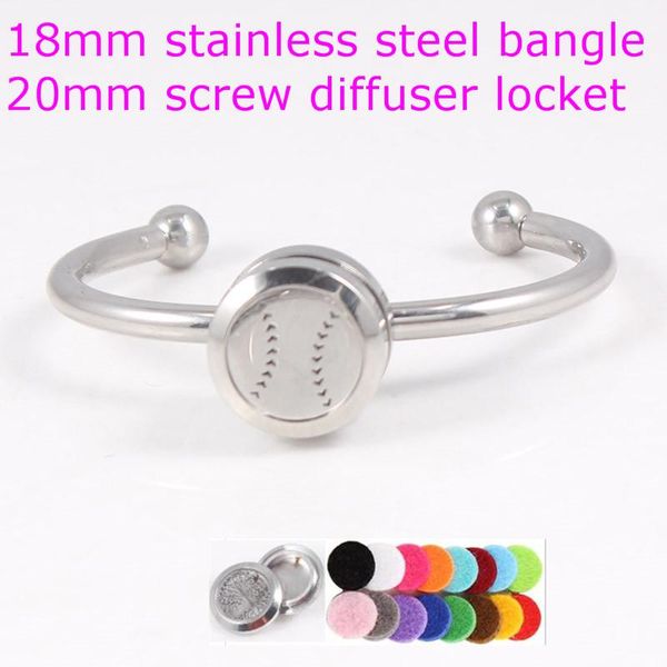 charm bracelets stainless steel 20mm baseball perfume locket bracelet 18mm essential oil diffuser snap button bangle with pads, Golden;silver
charm bracelets stainless steel 20mm baseball perfume locket bracelet 18mm essential oil diffuser snap button bangle with pads, Golden;silver