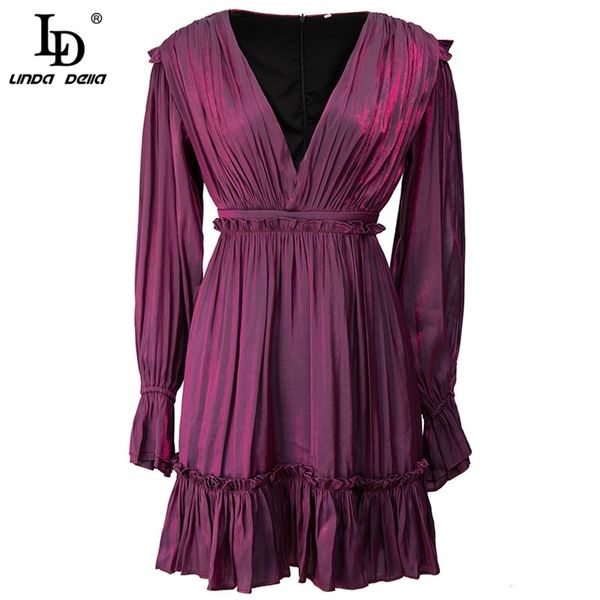 fashion runway designer summer mini dress women v-neck lantern sleeve solid purple ruffle a line short 210522, Black;gray
fashion runway designer summer mini dress women v-neck lantern sleeve solid purple ruffle a line short 210522, Black;gray