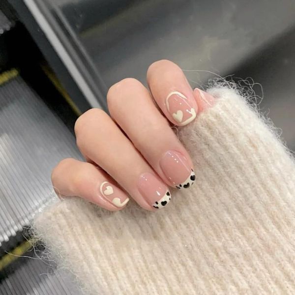 false nails 24pcs short fake nail patch with love heart leopard print glue type french manicure wearable gifts for girl, Red;gold
false nails 24pcs short fake nail patch with love heart leopard print glue type french manicure wearable gifts for girl, Red;gold