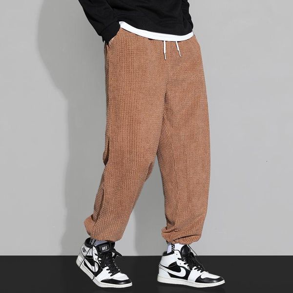 men's pants mrgb vintage loose casual solid color chinese style straight corduroy trousers 2021 autumn drawstring unisex, Black
men's pants mrgb vintage loose casual solid color chinese style straight corduroy trousers 2021 autumn drawstring unisex, Black