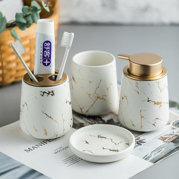bath accessory set ceramic toothbrush holder brushing kit mouth cup marble pattern tray bathroom decoration accessories
bath accessory set ceramic toothbrush holder brushing kit mouth cup marble pattern tray bathroom decoration accessories