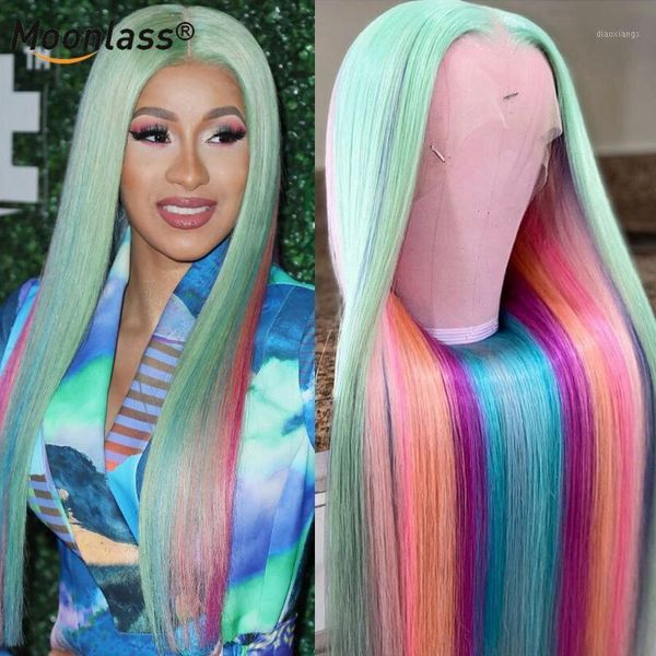 transparent lace wigs green blue highlight rainbow front wig brazilian remy straight human hair for women1, Black;brown
transparent lace wigs green blue highlight rainbow front wig brazilian remy straight human hair for women1, Black;brown