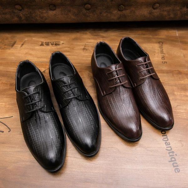 dress shoes beads men's lace up spring leather formal casual business pointed toe crocodile pattern british for men, Black
dress shoes beads men's lace up spring leather formal casual business pointed toe crocodile pattern british for men, Black