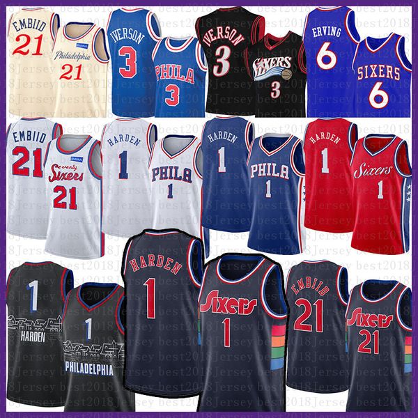 basketball jersey philadelphias 76er 2021 2022 new james 1 harden joel 21 embiid allen 3 iverson julius 6 erving 0227 6tdi 6tdi, Black;red
basketball jersey philadelphias 76er 2021 2022 new james 1 harden joel 21 embiid allen 3 iverson julius 6 erving 0227 6tdi 6tdi, Black;red