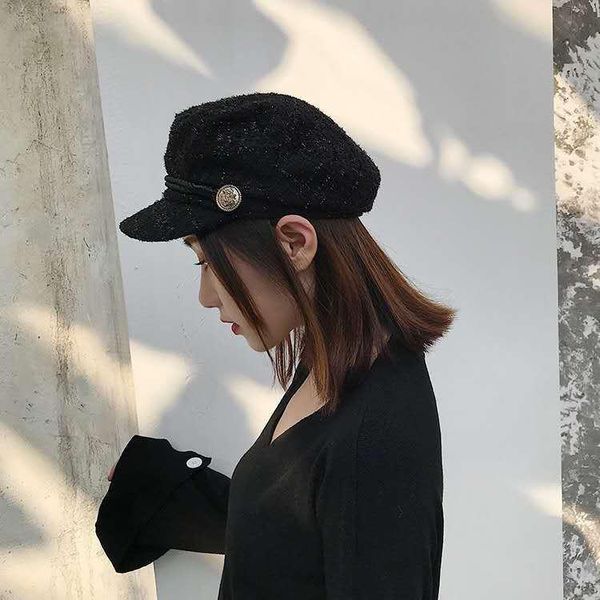 berets duck tongue navy hat women wild thin british octagonal beret autumn and winter tide, Blue;gray
berets duck tongue navy hat women wild thin british octagonal beret autumn and winter tide, Blue;gray
