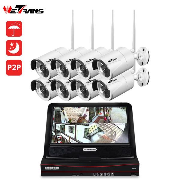 212wetrans ip video surveillance kit wireless camera security system with monitor 10.1 lcd hd 960p h.264 nvr wifi 8ch cctv set systems
212wetrans ip video surveillance kit wireless camera security system with monitor 10.1 lcd hd 960p h.264 nvr wifi 8ch cctv set systems