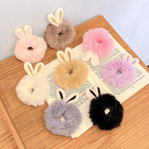 hair accessories korean sweety women rope autumn winter cute girl solid candy color plush ear horsetail ball high elastic rubber band, Slivery;white
hair accessories korean sweety women rope autumn winter cute girl solid candy color plush ear horsetail ball high elastic rubber band, Slivery;white