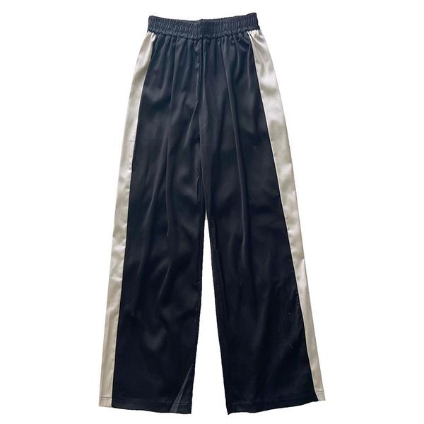 women's pants & capris retro reflective elastic high waist loose comfortable all-match casual color matching straight trousers, Black;white
women's pants & capris retro reflective elastic high waist loose comfortable all-match casual color matching straight trousers, Black;white