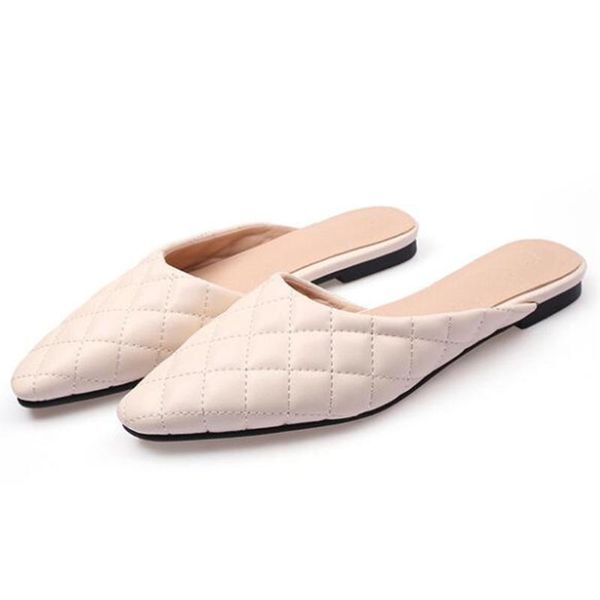 lattices sewing candy colors closed toe woman slippers solid flats mules slides cut-out plaid pointed female sandals qq104, Black
lattices sewing candy colors closed toe woman slippers solid flats mules slides cut-out plaid pointed female sandals qq104, Black