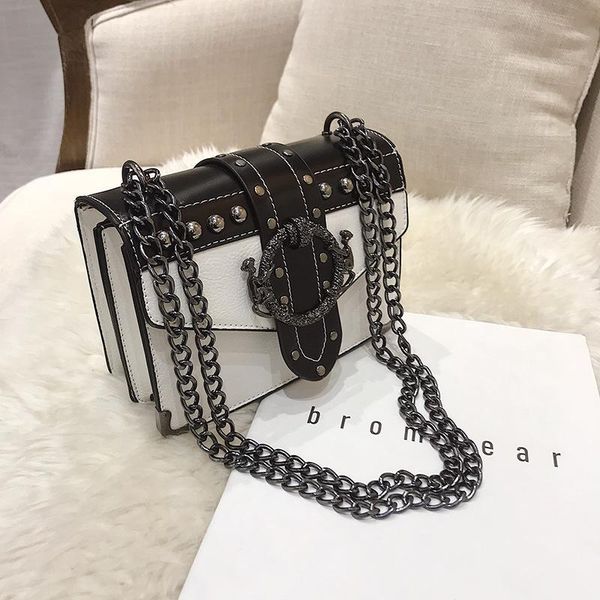 evening bags rivet small square bag women's chain shoulder messenger designer crossbody female leather sac a main
evening bags rivet small square bag women's chain shoulder messenger designer crossbody female leather sac a main