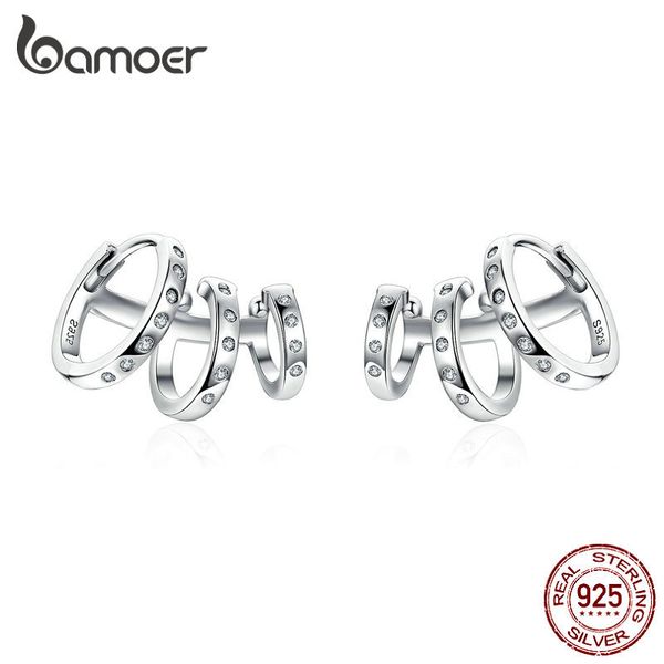 bamoer cuff genuine 925 sterling silver punk tirple circle hoop rings for women ear clips chic fashion jewelry bse085, Golden
bamoer cuff genuine 925 sterling silver punk tirple circle hoop rings for women ear clips chic fashion jewelry bse085, Golden