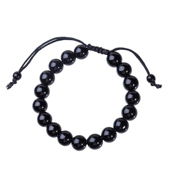 charm bracelets 1pcs adjustable obsidian 10mm stone bracelet healthcare weight loss slimming product round black, Golden;silver 
charm bracelets 1pcs adjustable obsidian 10mm stone bracelet healthcare weight loss slimming product round black, Golden;silver