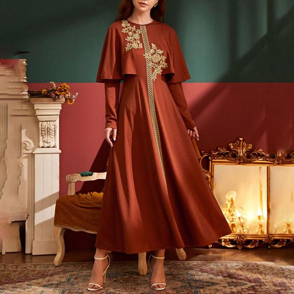ethnic clothing 2021 summer muslims round neck flying sleeves embroidery solid color high waist women's dress casual, Red
ethnic clothing 2021 summer muslims round neck flying sleeves embroidery solid color high waist women's dress casual, Red