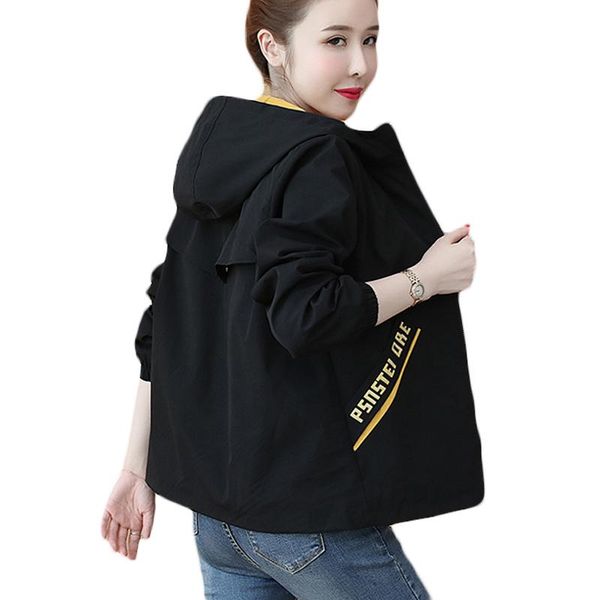 korean autumn print windbreaker hooded jacket women bomber lady long sleeve coats female hoodeds outerwear women's jackets, Black;brown
korean autumn print windbreaker hooded jacket women bomber lady long sleeve coats female hoodeds outerwear women's jackets, Black;brown