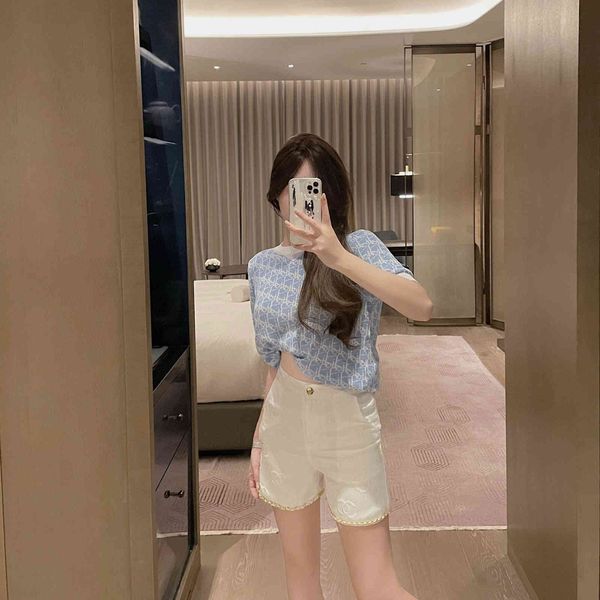 d home 2021 summer new jacquard letter qu zhu ice silk crew neck short sleeve, White
d home 2021 summer new jacquard letter qu zhu ice silk crew neck short sleeve, White