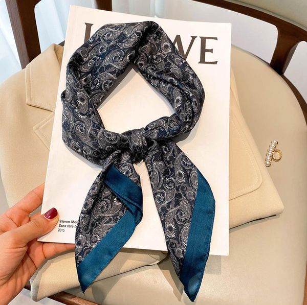 scarves women ladies silk scarf trendy spring summer patchwork thin narrow square daily casual satin small wraps shawl 70*70cm, Blue;gray
scarves women ladies silk scarf trendy spring summer patchwork thin narrow square daily casual satin small wraps shawl 70*70cm, Blue;gray