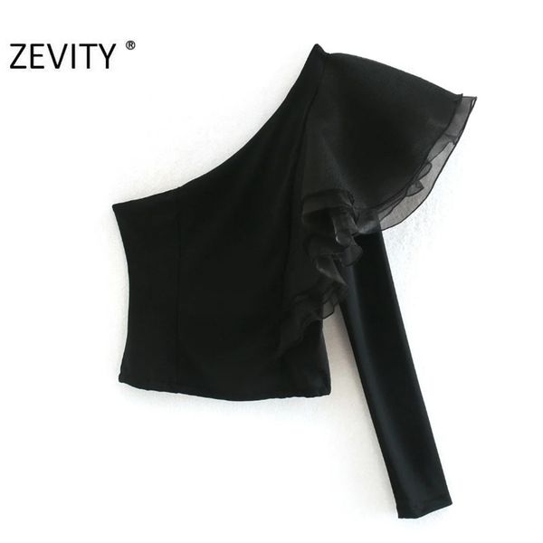 women fashion cascading ruffle single shoulder black blouse female asymmetrical casual shirts chic blusas ls7305 210420, White
women fashion cascading ruffle single shoulder black blouse female asymmetrical casual shirts chic blusas ls7305 210420, White
