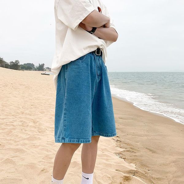 men's shorts summer multicolor denim fashion retro casual men streetwear loose hip-hop straight mens, White;black
men's shorts summer multicolor denim fashion retro casual men streetwear loose hip-hop straight mens, White;black