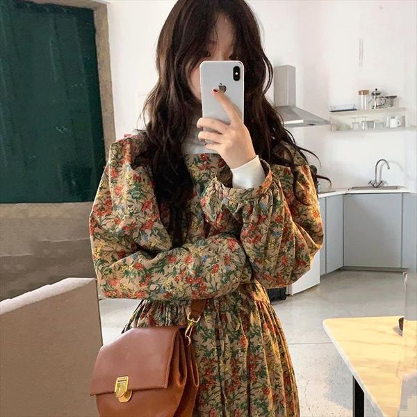 romance vintage oil painting feeling women dress one piece a line puff sleeve long robe longue vestido largo, Black;gray
romance vintage oil painting feeling women dress one piece a line puff sleeve long robe longue vestido largo, Black;gray