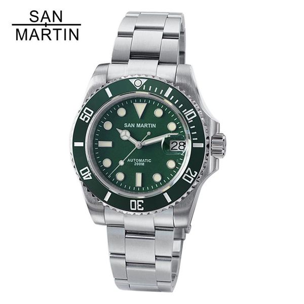 san martin sn017g v2 water ghost men automatic mechanical watches sapphire crystal 20bar luminous date luxury wristwatch for wristwatches, Slivery;brown
san martin sn017g v2 water ghost men automatic mechanical watches sapphire crystal 20bar luminous date luxury wristwatch for wristwatches, Slivery;brown