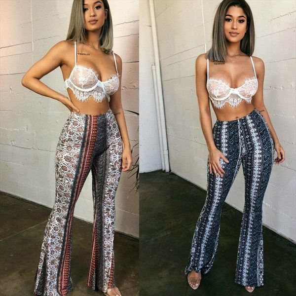 boho retro flared floral womens pant hippie high waist palazzo wide leg slim trousers, Black;white
boho retro flared floral womens pant hippie high waist palazzo wide leg slim trousers, Black;white