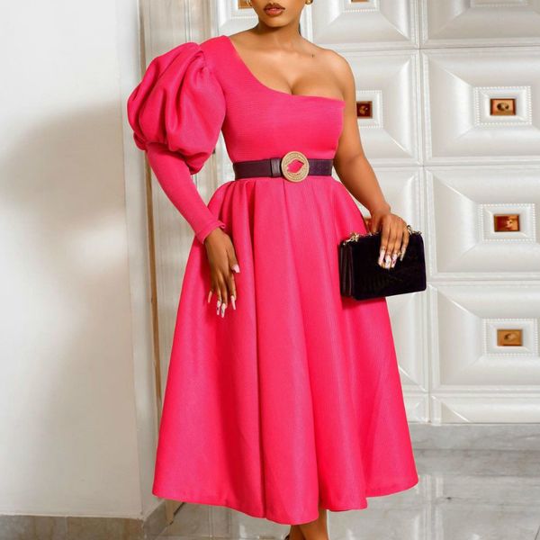 women dress one shoulder lantern sleeve high waist pleated party occasion christmas female celebrate birthday vestidos 210416, Black;gray
women dress one shoulder lantern sleeve high waist pleated party occasion christmas female celebrate birthday vestidos 210416, Black;gray