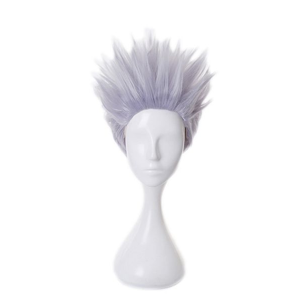 gojo satoru cosplay wig anime jujutsu kaisen silver short fluffy layered heat resistant fiber hair wig + hairnet, Black
gojo satoru cosplay wig anime jujutsu kaisen silver short fluffy layered heat resistant fiber hair wig + hairnet, Black