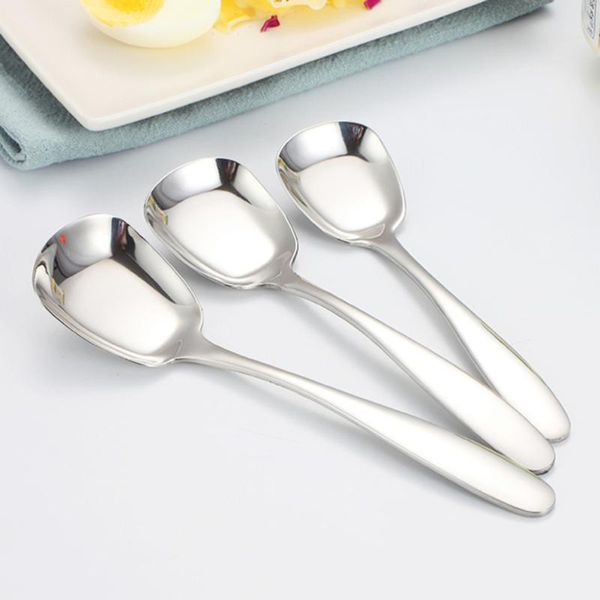 spoons 3pcs dinner stainless steel tea creative flat special square design for soup dessert
spoons 3pcs dinner stainless steel tea creative flat special square design for soup dessert