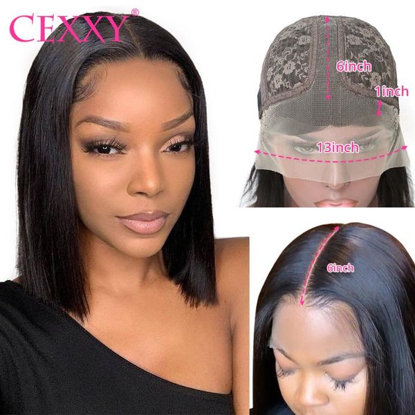lace wigs cexxy 13x6x1 short bob with baby hair brazilian straight front human transparent glueless part wig, Black;brown
lace wigs cexxy 13x6x1 short bob with baby hair brazilian straight front human transparent glueless part wig, Black;brown
