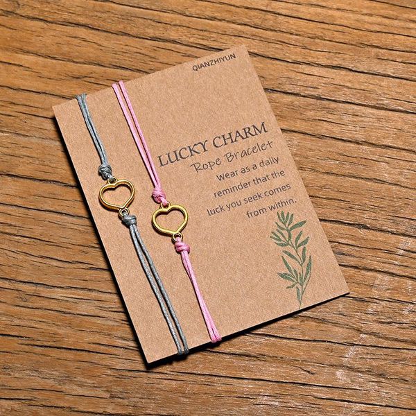 charm bracelets handmade braided colorful rope chain bracelet 2pcs/set heart star friendship jewelry gift wish card, Golden;silver
charm bracelets handmade braided colorful rope chain bracelet 2pcs/set heart star friendship jewelry gift wish card, Golden;silver