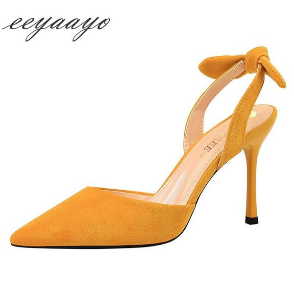 summer women sandals high thin heel pointed toe fashion butterfly-knot shoes yellow ladies, Black
summer women sandals high thin heel pointed toe fashion butterfly-knot shoes yellow ladies, Black