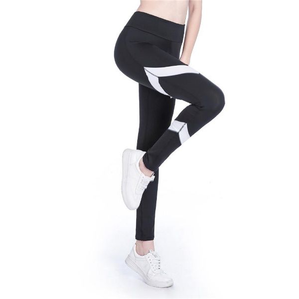women's leggings women slim high waist elasticity fitness mesh patchwork breathable pants push up legging, Black
women's leggings women slim high waist elasticity fitness mesh patchwork breathable pants push up legging, Black