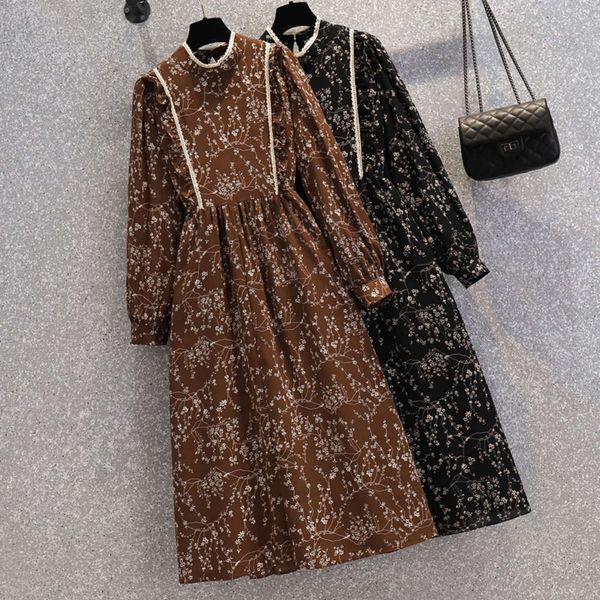 casual dresses dress large women's spring fat sister french uqrb, Black;gray