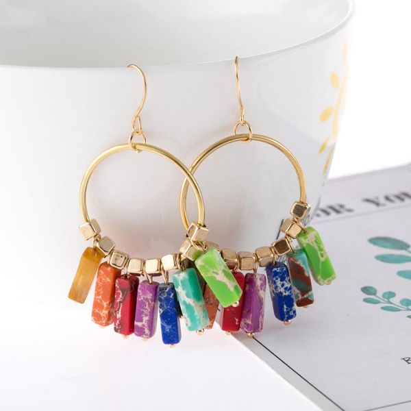 dangle & chandelier 2021 bohemian chakras rainbow resin stone earrings women tribal jewelry gold color hollow round tassel pendant, Silver
dangle & chandelier 2021 bohemian chakras rainbow resin stone earrings women tribal jewelry gold color hollow round tassel pendant, Silver