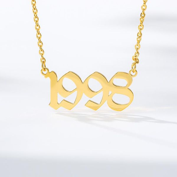stainless steel 1985-2021 birth year necklaces for women men choker date number pendant necklace jewelry commemorat gift, Silver
stainless steel 1985-2021 birth year necklaces for women men choker date number pendant necklace jewelry commemorat gift, Silver