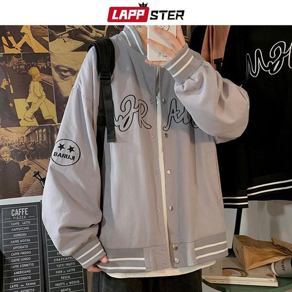 men's jackets lappster men embroidery streetwear bomber jacket 2021 autumn mens fashions windbreaker male korean style button up coat, Black;brown
men's jackets lappster men embroidery streetwear bomber jacket 2021 autumn mens fashions windbreaker male korean style button up coat, Black;brown