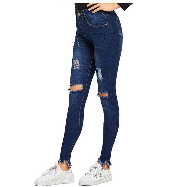 women's jeans high waist for women slim stretch ripped distressed pencil denim jean bodycon tasseled skinny push up trousers woman, Blue
women's jeans high waist for women slim stretch ripped distressed pencil denim jean bodycon tasseled skinny push up trousers woman, Blue