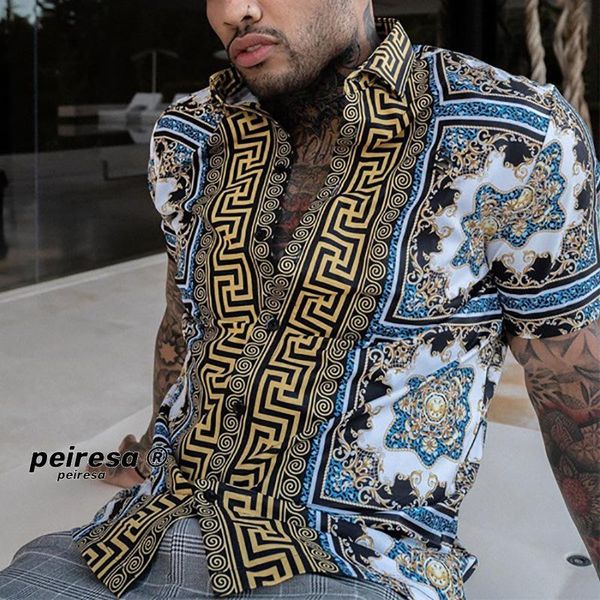 men's casual shirts peiresa-men retro fashion short sleeve color matching button up cardigan spring/autumn 2021hawaiian shirt, White;black
men's casual shirts peiresa-men retro fashion short sleeve color matching button up cardigan spring/autumn 2021hawaiian shirt, White;black