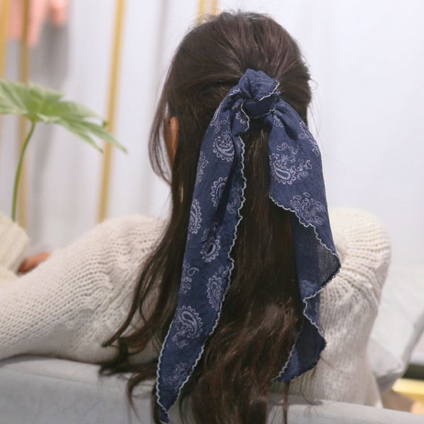 scarve hair women's triangle cashew nut french headdrs cotton linen hair ribbon silk scarf, Blue;gray
scarve hair women's triangle cashew nut french headdrs cotton linen hair ribbon silk scarf, Blue;gray
