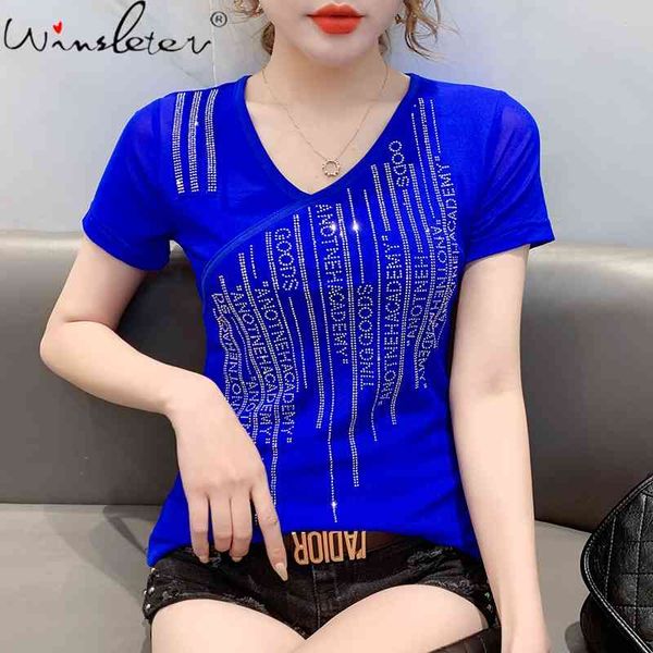 women's t-shirt summer european style cotton fashion shiny diamonds women short sleeve casual all match tees t13612a 4th, White
women's t-shirt summer european style cotton fashion shiny diamonds women short sleeve casual all match tees t13612a 4th, White