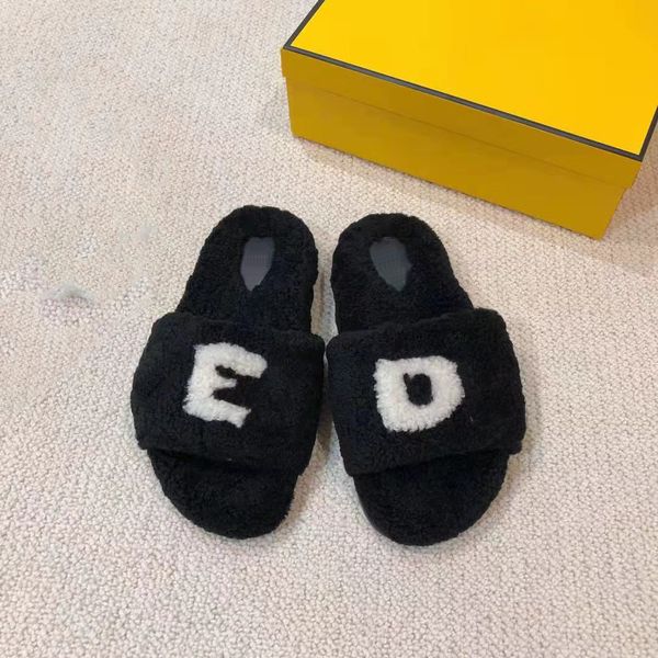 womens slippers ladies wool slides winter fur fluffy furry warm letters sandals comfortable fuzzy girl flip flop slipper with box, Black
womens slippers ladies wool slides winter fur fluffy furry warm letters sandals comfortable fuzzy girl flip flop slipper with box, Black
